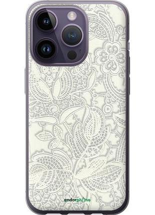 Чехол на iphone 14 pro белое кружево "4383u-2646-10746"