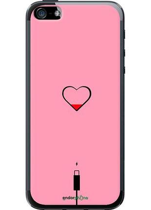Чехол на iphone se подзарядка сердца1 "4275u-214-10746"