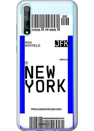 Чехол на huawei p smart s new york "4861u-1813-10746"