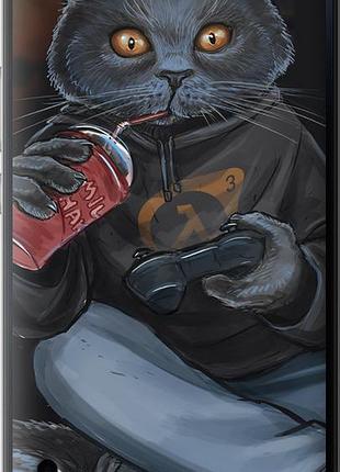 Чехол на huawei honor 6 plus gamer cat "4140u-179-10746"