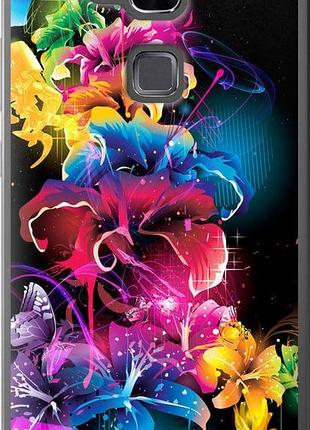 Чехол на huawei ascend mate 7 абстрактные цветы "511u-140-10746"