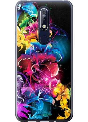 Чохол на nokia 7.1 абстрактні квіти "511u-1593-10746"