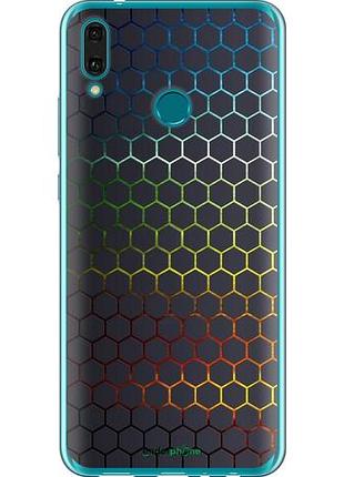 Чохол на huawei y9 2019 переливні стільники "498u-1602-10746"