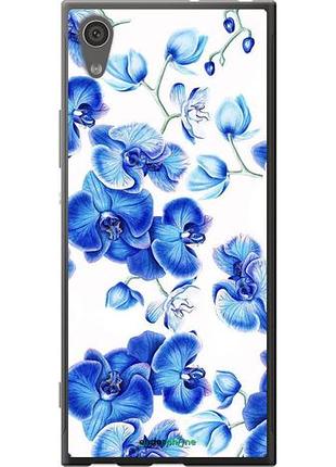 Чехол на sony xperia xa1 g3112 голубые орхидеи "4406u-964-10746"