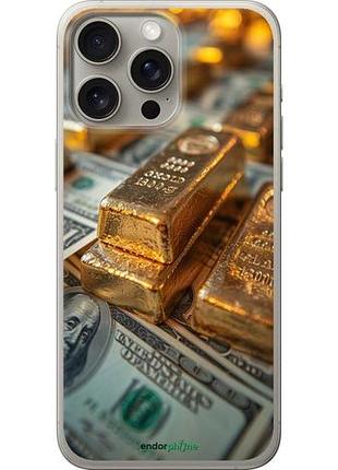 Чохол на iphone 15 pro max слитки та долари "6105u-3098-10746"