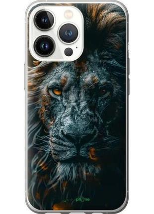 Чехол на iphone 13 pro лев в сумерках "6154u-2372-10746"