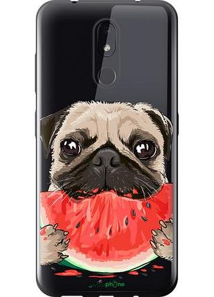 Чехол на nokia 3.2 мопс и арбуз "4665u-1705-10746"