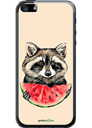 Чехол на iphone 5 енотик с арбузом "4605u-18-10746"