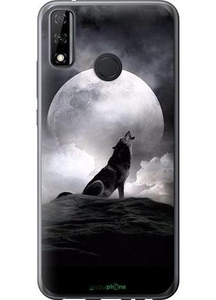 Чехол на huawei p smart 2020 воющий волк "934u-2060-10746"