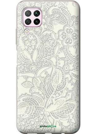 Чехол на huawei p40 lite белое кружево "4383u-1887-10746"