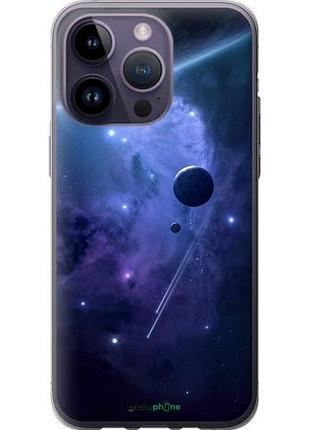 Чохол на iphone 14 pro max планети в синьому космосі "171u-2667-10746"
