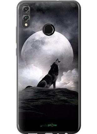 Чехол на huawei honor 8x воющий волк "934u-1596-10746"