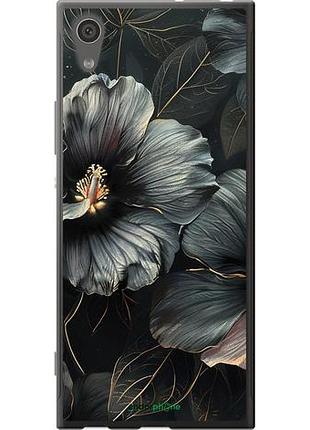 Чохол на sony xperia xa1 g3112 чорні квіти "6031u-964-10746"