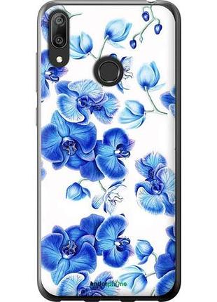 Чохол на huawei y7 2019 блакитні орхідеї "4406u-1638-10746"