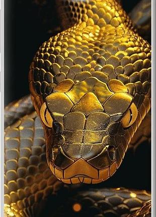 Чехол на huawei honor 3c golden snake "6072u-307-10746"
