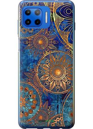 Чехол на motorola moto g plus золотой узор "678u-2202-10746"