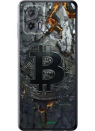 Чехол на motorola g73 раскаленный биткойн "6091u-3196-10746"