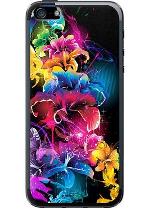 Чохол на iphone se абстрактні квіти "511u-214-10746"