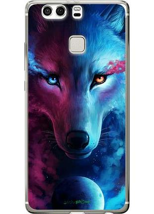 Чохол на huawei p9 plus арт-вовк "3999u-300-10746"