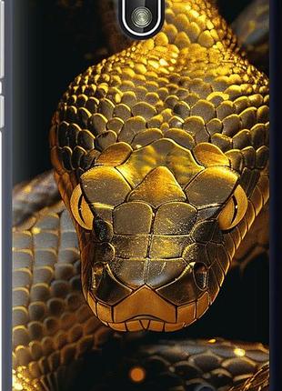 Чехол на nokia 1 golden snake "6072u-1373-10746"