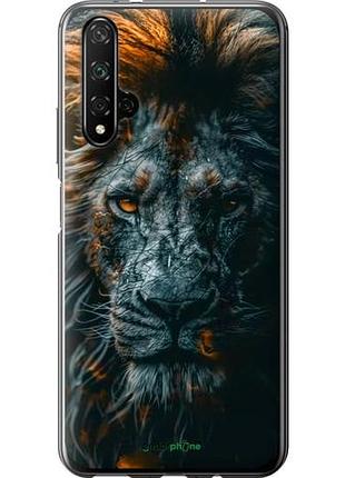 Чехол на huawei honor 20 лев в сумерках "6154u-1697-10746"