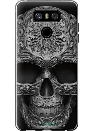 Чехол на lg g6 skull-ornament "4101u-836-10746"