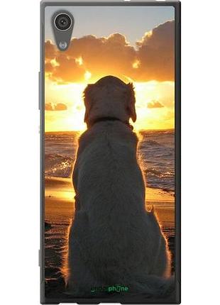 Чехол на sony xperia xa1 g3112 закат и собака "3966u-964-10746"