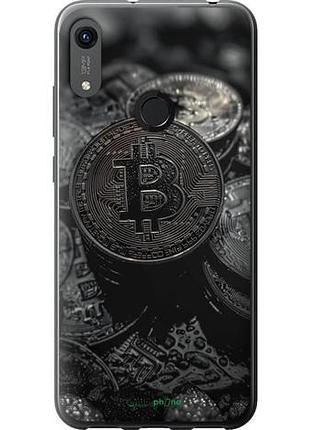 Чехол на huawei honor 8a black bitcoin "6090u-1635-10746"