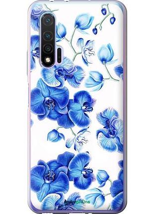 Чехол на huawei nova 6 голубые орхидеи "4406u-1821-10746"