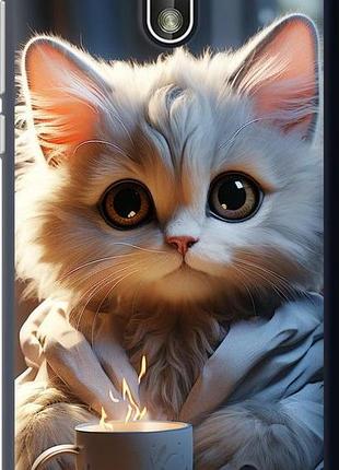 Чехол на nokia 1 white cat "5646u-1373-10746"