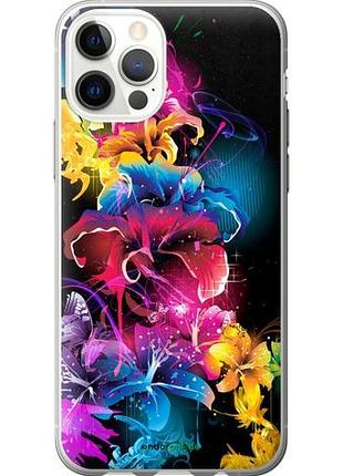 Чехол на iphone 12 pro абстрактные цветы "511u-2052-10746"