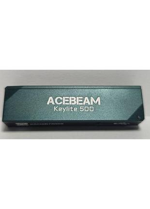 Фонарь брелок acebeam keylite 500 с разъёмом заряда usb-c зеленый