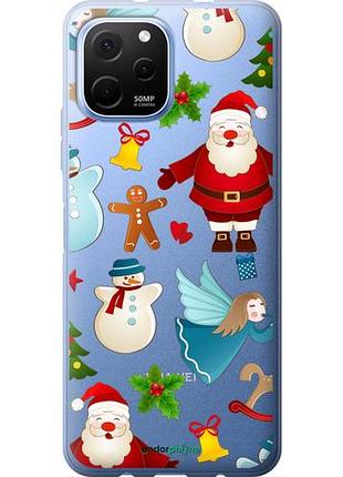 Чехол на huawei nova y61 новогодний 1 "4614u-2983-10746"