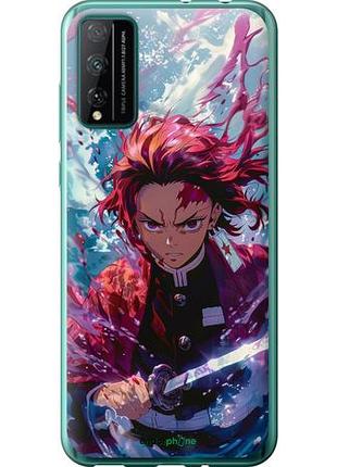 Чехол на huawei honor play 4t pro танджиро камадо: клинок рассекающий демонов "6111u-1914-10746"