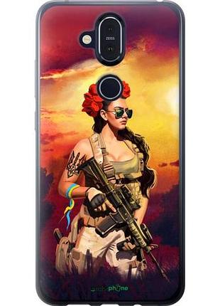 Чохол на nokia 8.1 українка зі зброєю "5316u-1620-10746"