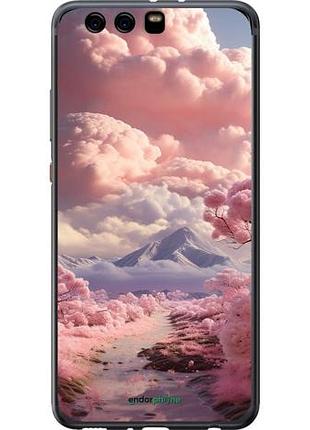Чохол на huawei p10 plus рожеві хмари "5660u-963-10746"