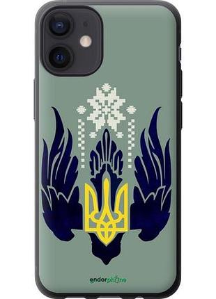 Чохол на iphone 12 mini тризуб з крилами "5640u-2071-10746"