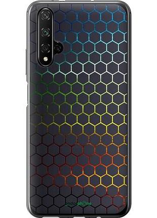 Чехол на huawei honor 20 переливающиеся соты "498u-1697-10746"