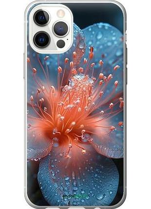 Чехол на iphone 12 pro роса на цветке "6039u-2052-10746"