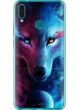 Чохол на huawei y9 2019 арт-вовк "3999u-1602-10746"