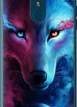 Чехол на lg k8 2018 арт-волк "3999u-1384-10746"