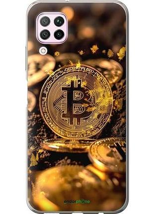 Чехол на huawei nova 6se золотая лихорадка биткойна "6089u-1823-10746"