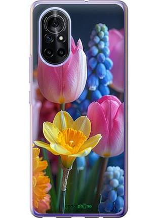Чехол на huawei nova 8 весенние цветы "6058u-2245-10746"