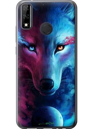 Чохол на huawei p smart 2020 арт-вовк "3999u-2060-10746"