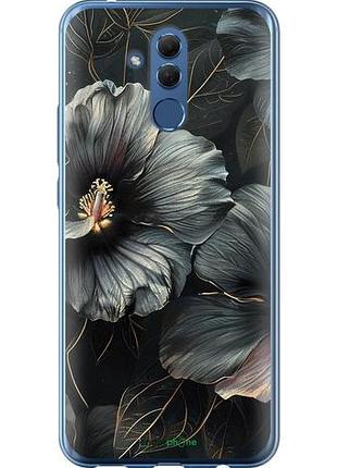 Чохол на huawei mate 20 lite чорні квіти "6031u-1575-10746"