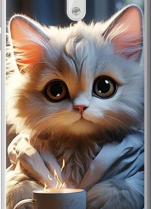 Чехол на nokia 3 white cat "5646u-818-10746"
