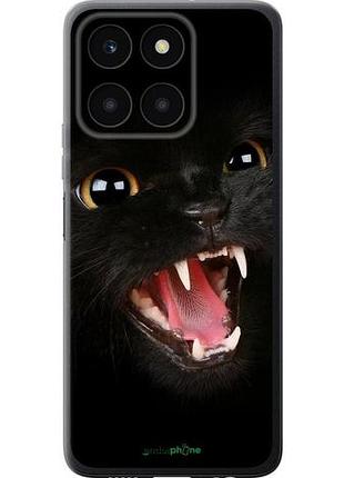 Чехол на huawei honor x6a чёрная кошка "932u-3340-10746"