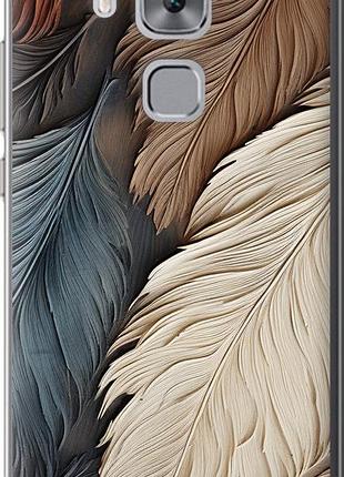 Чехол на huawei nova plus листья в стиле бохо "5643u-961-10746"