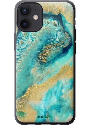Чехол на iphone 12 mini green marble "4365u-2071-10746"
