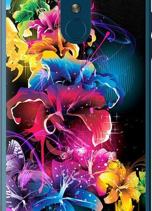 Чохол на lg k8 2018 абстрактні квіти "511u-1384-10746"